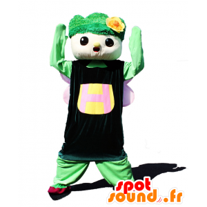 Mascota Hinon. Mascota de la fruta verde, verdura sonriente - MASFR27849 - Yuru-Chara mascotas japonesas