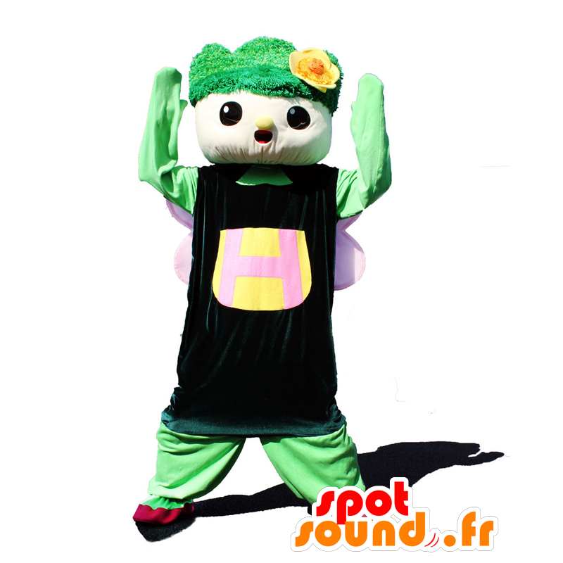 Mascotte Hinon. Verde frutta mascotte, verdura sorridente - MASFR27849 - Yuru-Chara mascotte giapponese