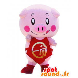 Mascot Idol. Cerdo mascota vestido de cocinero - MASFR27855 - Yuru-Chara mascotas japonesas