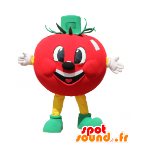 マスコットの赤いトマト、巨大でとても笑顔-MASFR27856-日本のゆるキャラのマスコット