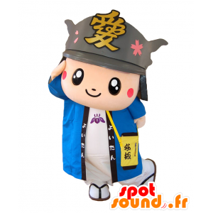 Mascot Yoitan. Maskotti samurai sininen asu - MASFR27860 - Mascottes Yuru-Chara Japonaises