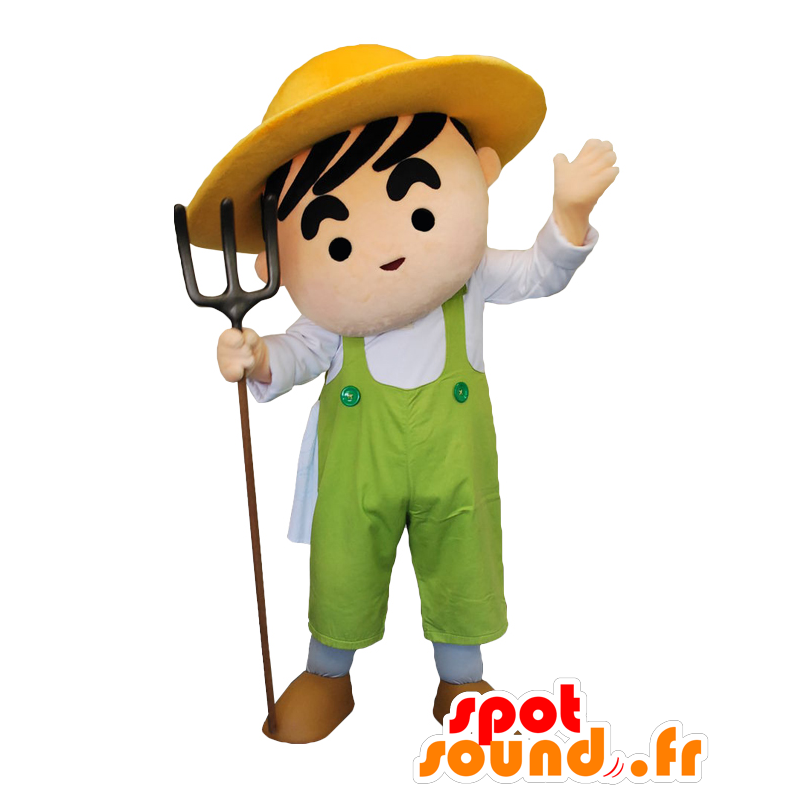 Concepts kun mascot. Mascot man with overalls - MASFR27861 - Yuru-Chara Japanese mascots