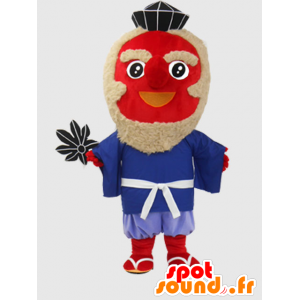 Mascota Tengu-chan. Mascot hombre rojo, sonriendo - MASFR27864 - Yuru-Chara mascotas japonesas