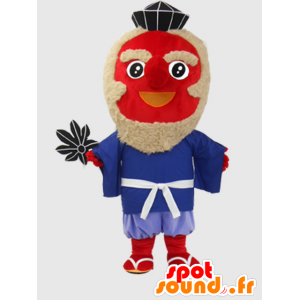 Tengu-chan mascotte. Mascot uomo rosso, sorridente - MASFR27864 - Yuru-Chara mascotte giapponese