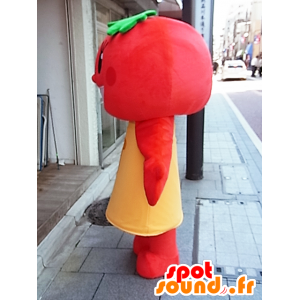 Tomati Maskottchen. Mascot Tomaten rot, rund, Riesen- - MASFR27866 - Yuru-Chara japanischen Maskottchen