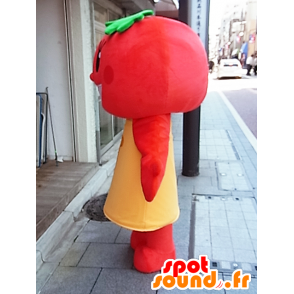 Mascot Tomati. Mascot tomate vermelho, redondo, gigante - MASFR27866 - Yuru-Chara Mascotes japoneses