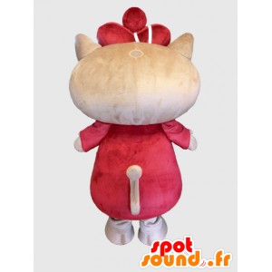 Mascot Γκρι αρουραίο, το ποντίκι στο κόκκινη στολή - MASFR27867 - Yuru-Χαρά ιαπωνική Μασκότ