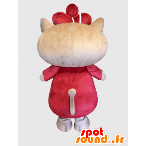 Mascotte de rat gris, de souris en tenue rouge - MASFR27867 - Mascottes Yuru-Chara Japonaises