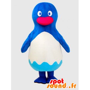 Mascot Yokohama. Blaue und weiße Pinguin-Maskottchen - MASFR27868 - Yuru-Chara japanischen Maskottchen