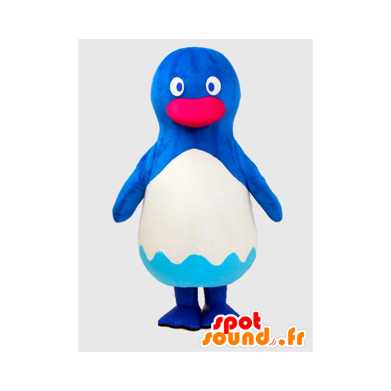 Yokohama mascotte. Blu e bianco pinguino mascotte - MASFR27868 - Yuru-Chara mascotte giapponese