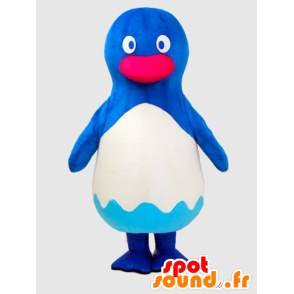 La mascota de Yokohama. Mascota pingüino azul y blanco - MASFR27868 - Yuru-Chara mascotas japonesas