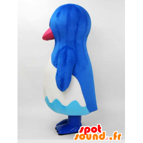 La mascota de Yokohama. Mascota pingüino azul y blanco - MASFR27868 - Yuru-Chara mascotas japonesas