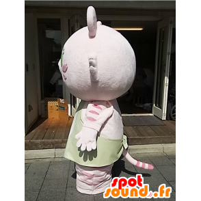 Mascotte de Taut-chan. Mascotte de chat rose, de créature - MASFR27869 - Mascottes Yuru-Chara Japonaises