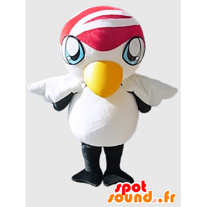 Vine-chan mascot. White and yellow bird Mascot - MASFR27870 - Yuru-Chara Japanese mascots