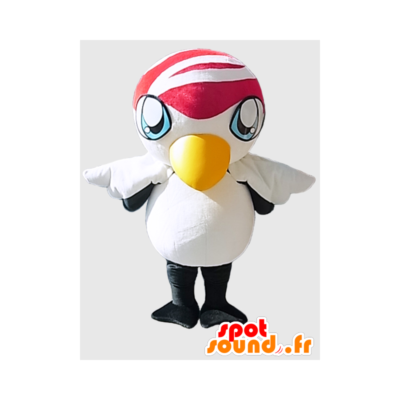 Mascot Vine-chan. branco e amarelo da mascote pássaro - MASFR27870 - Yuru-Chara Mascotes japoneses