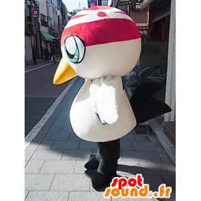 Vine-chan mascot. White and yellow bird Mascot - MASFR27870 - Yuru-Chara Japanese mascots