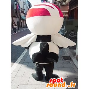 Maskotti Vine-chan. valkoinen ja keltainen lintu Mascot - MASFR27870 - Mascottes Yuru-Chara Japonaises