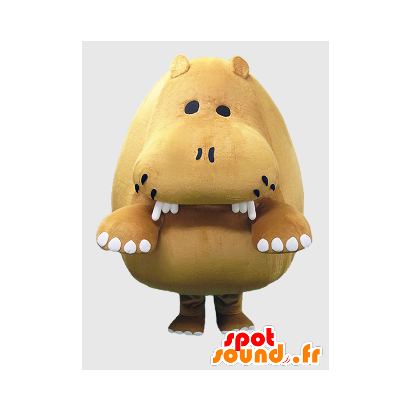 Mascota del Paleo-kun. Marrón mascota hipopótamo - MASFR27871 - Yuru-Chara mascotas japonesas