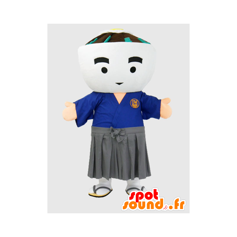 Mascotte de Hozendon. Mascotte de bonhomme blanc - MASFR27873 - Mascottes Yuru-Chara Japonaises