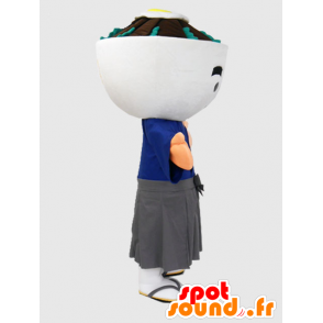 Hozendon mascot. White Snowman Mascot - MASFR27873 - Yuru-Chara Japanese mascots