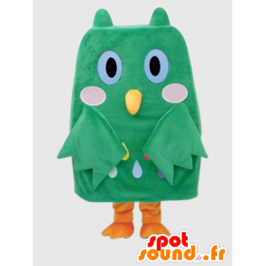 Mascot Ho Ho-kun. sneeuwman mascotte, groen monster - MASFR27874 - Yuru-Chara Japanse Mascottes