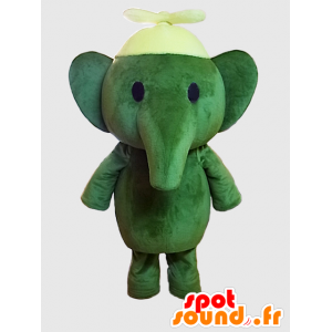 Bal-chan mascot. Green giant elephant mascot - MASFR27875 - Yuru-Chara Japanese mascots
