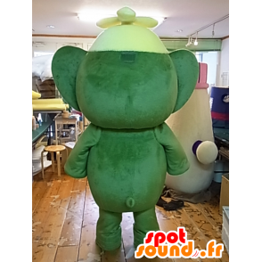 Bal-chan mascot. Green giant elephant mascot - MASFR27875 - Yuru-Chara Japanese mascots