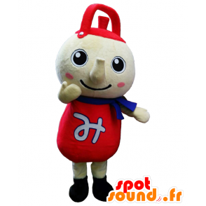 Mascot Mitsukamon czerwony olbrzymia czajniczek beżowa - MASFR27876 - Yuru-Chara japońskie Maskotki