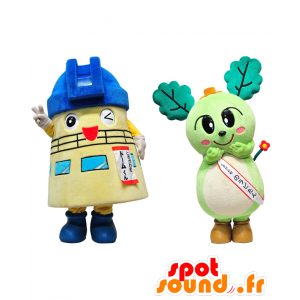Mascotte e Domukun Norabitan, un planetario e un ragazzo - MASFR27880 - Yuru-Chara mascotte giapponese