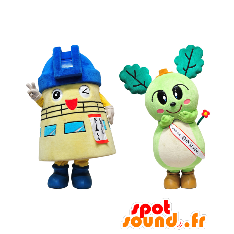 Mascotte e Domukun Norabitan, un planetario e un ragazzo - MASFR27880 - Yuru-Chara mascotte giapponese
