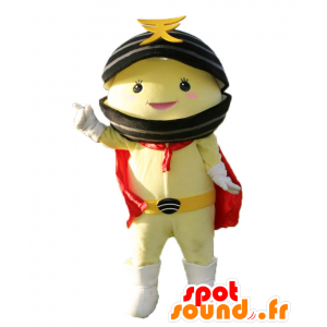 Mascotte Teshio Kamen, giallo con conchiglia nero - MASFR27882 - Yuru-Chara mascotte giapponese