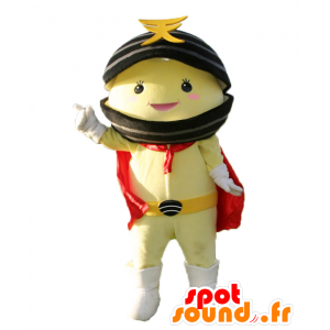 Mascot Teshio Kamen, simpukka keltainen ja musta kuori - MASFR27882 - Mascottes Yuru-Chara Japonaises