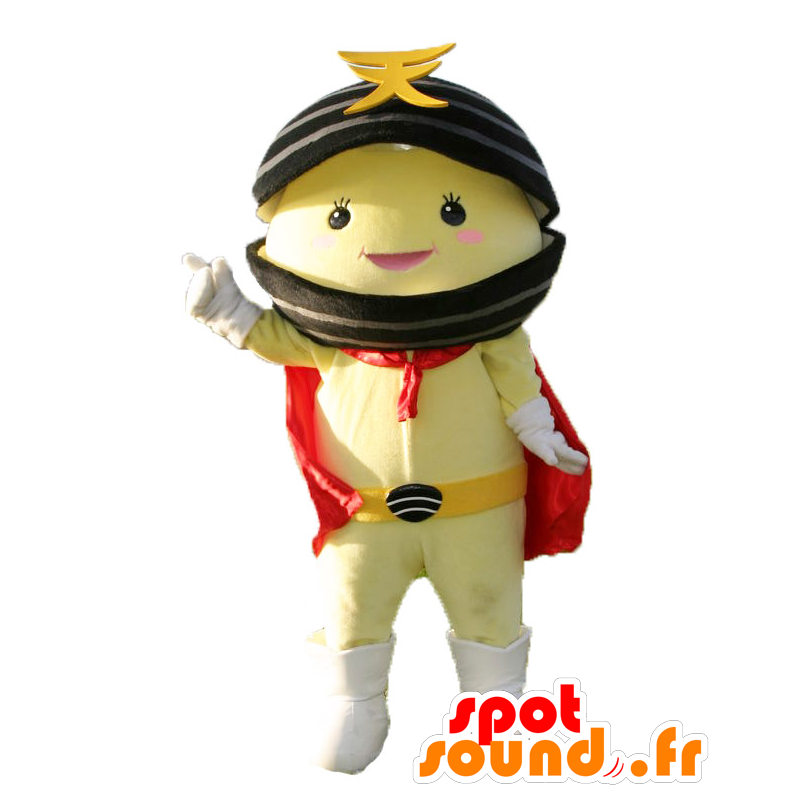 Mascot Teshio Kamen, yellow with black clam shell - MASFR27882 - Yuru-Chara Japanese mascots
