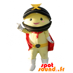 Mascotte Teshio Kamen, giallo con conchiglia nero - MASFR27882 - Yuru-Chara mascotte giapponese