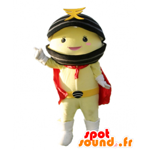 Mascot Teshio Kamen, simpukka keltainen ja musta kuori - MASFR27882 - Mascottes Yuru-Chara Japonaises
