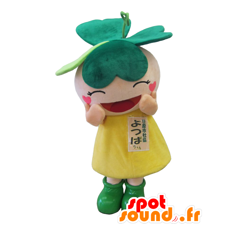 Chan mascotte Yotsuba, ragazza con un trifoglio quattro-foglio - MASFR27885 - Yuru-Chara mascotte giapponese
