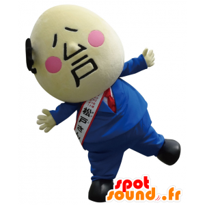 Mascot Matsudo, careca com um terno azul - MASFR27887 - Yuru-Chara Mascotes japoneses