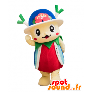 Mascot Yokopi, jättiläinen tomaattia purjo päähän - MASFR27891 - Mascottes Yuru-Chara Japonaises