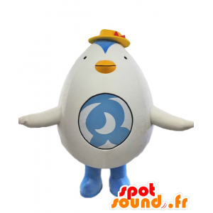 Mascot Denasan, kaunis sininen ja valkoinen pingviini, pullea ja hauskaa - MASFR27895 - Mascottes Yuru-Chara Japonaises