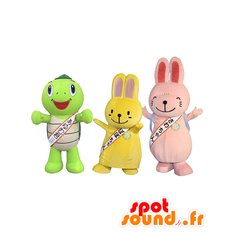 Mascotas Ayumu-kun, Sawa-chan-chan y Popo, 3 animales - MASFR27900 - Yuru-Chara mascotas japonesas