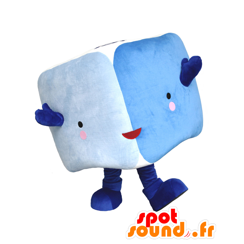 Mascot Cubun blauwe kubus bicolor giant - MASFR27903 - Yuru-Chara Japanse Mascottes