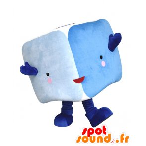 Maskotka Cubun niebieski sześcian bicolor gigant - MASFR27903 - Yuru-Chara japońskie Maskotki