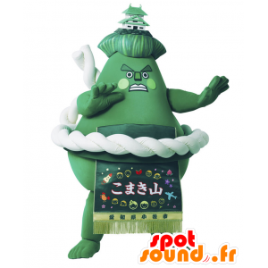 Komakiyama Maskottchen, grün Sumo riesigen Berg - MASFR27908 - Yuru-Chara japanischen Maskottchen