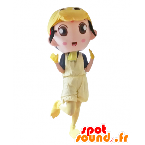 Hakotaso mascot disguised girl in yellow bird - MASFR27911 - Yuru-Chara Japanese mascots