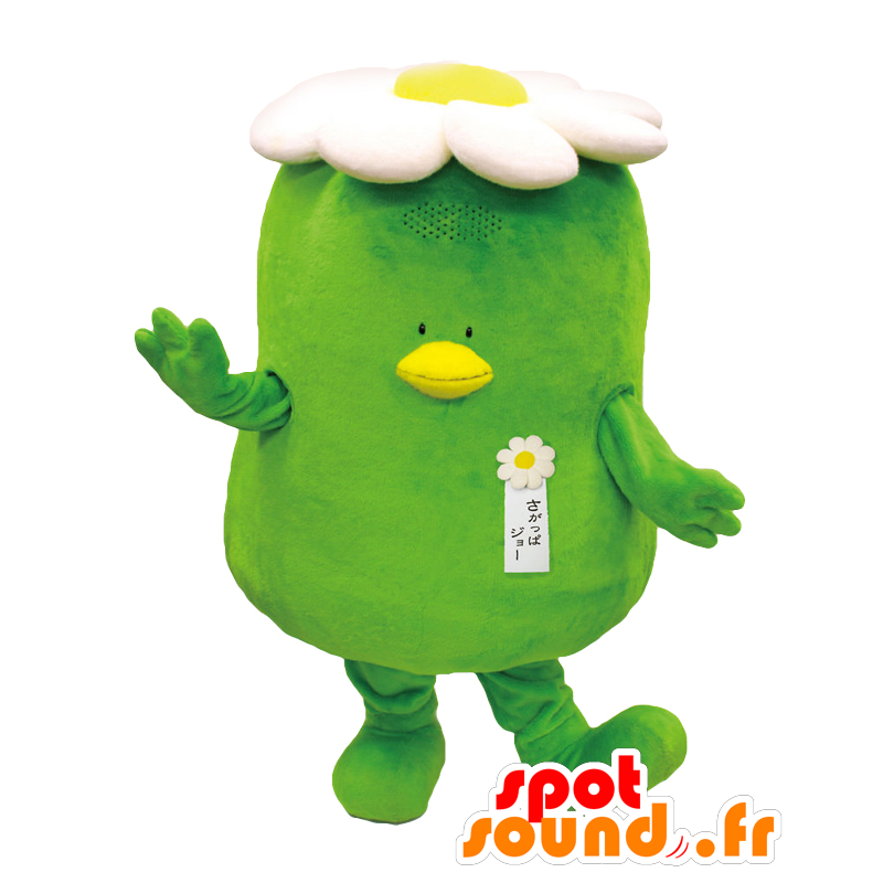 Mascotte de Joe Sagappa, bonhomme vert fleuri - MASFR27912 - Mascottes Yuru-Chara Japonaises