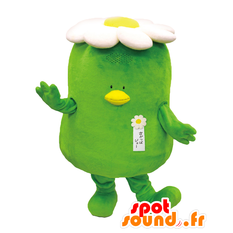 Mascot Joe Sagappa, blomstrete grønn mann - MASFR27912 - Yuru-Chara japanske Mascots