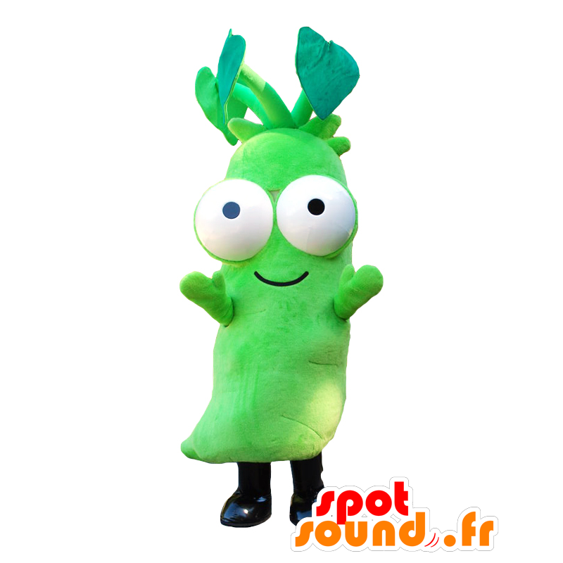 Wasabinosabichan mascot, green wasabi root - MASFR27916 - Yuru-Chara Japanese mascots