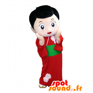 Mikaerichan mascot, Japanese woman in traditional dress - MASFR27921 - Yuru-Chara Japanese mascots