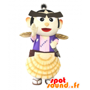 Mascot Umiemon Kun, Asiatischer Mann mit Muscheln - MASFR27923 - Yuru-Chara japanischen Maskottchen