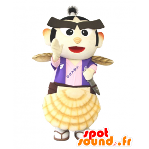 Mascot Umiemon kun, Hombre asiático con los mariscos - MASFR27923 - Yuru-Chara mascotas japonesas